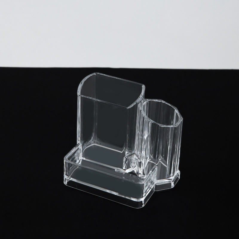 Compartmentalized cosmetic storage box, plastic paintbrush and lipstick box, creative skin care products and nail polish box, desktop grooming box.