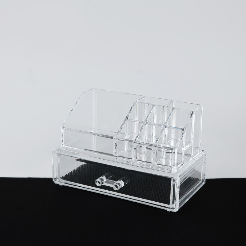 Dustproof lipstick drawer desk box Household plastic drawer type finishing box