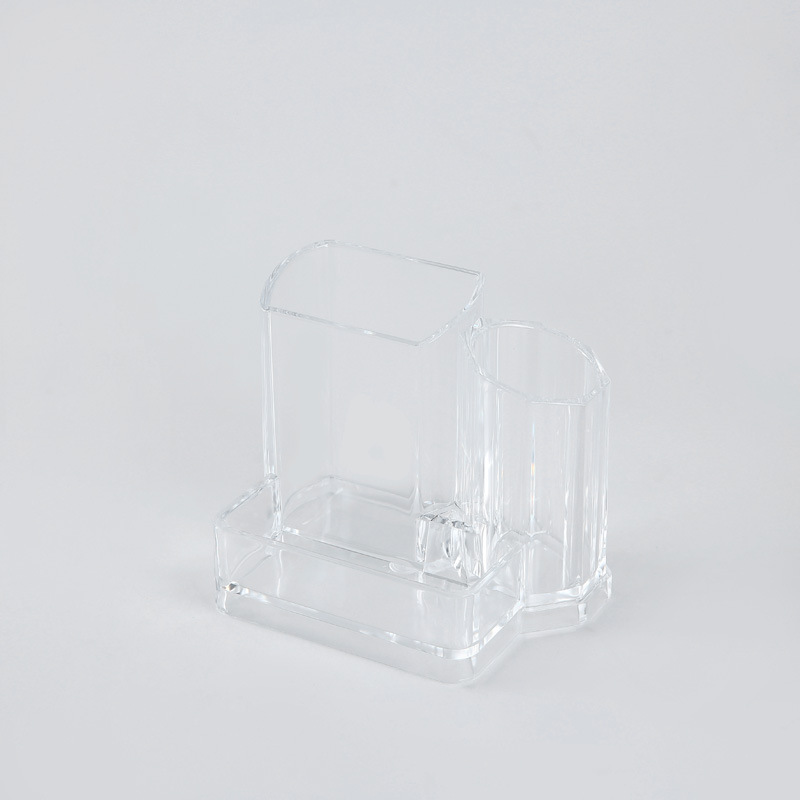 Compartmentalized cosmetic storage box, plastic paintbrush and lipstick box, creative skin care products and nail polish box, desktop grooming box. Item Picture