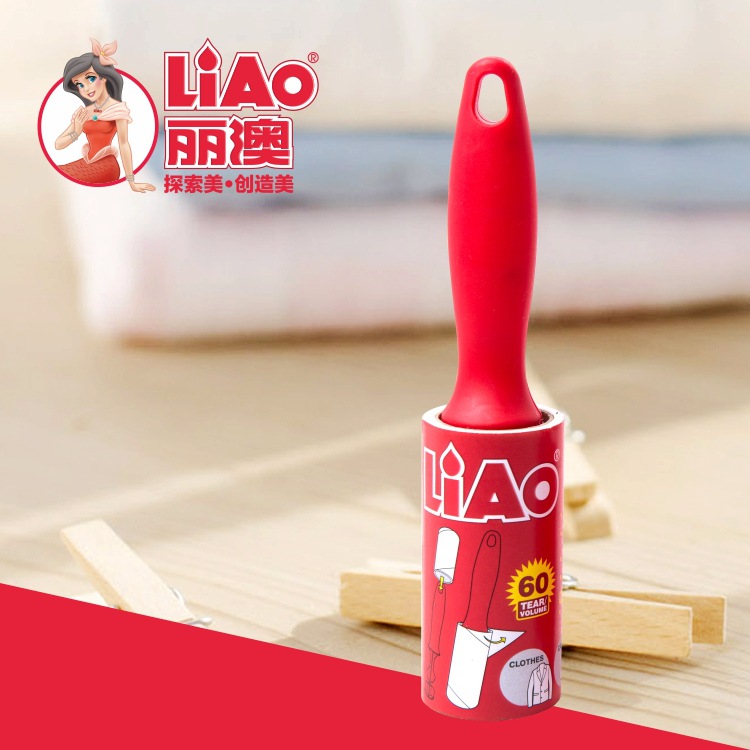 LIAO丽澳 粘毛器 红色 22CM 60撕滚毛器 除毛器替换产品图