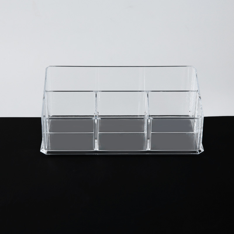 Dresser multi-functional lipstick jewelry desktop plastic transparent household cosmetics brush storage box wholesale