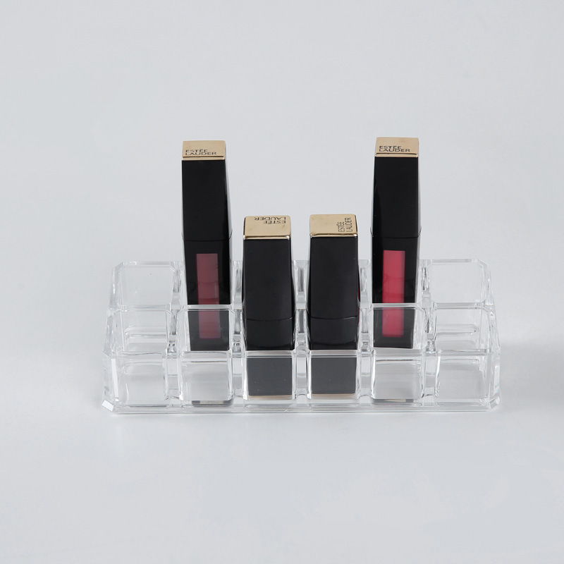 Cosmetic shelf, transparent plastic multi-functional dressing table, desktop skin care product organization box, simple lipstick box. Item Picture