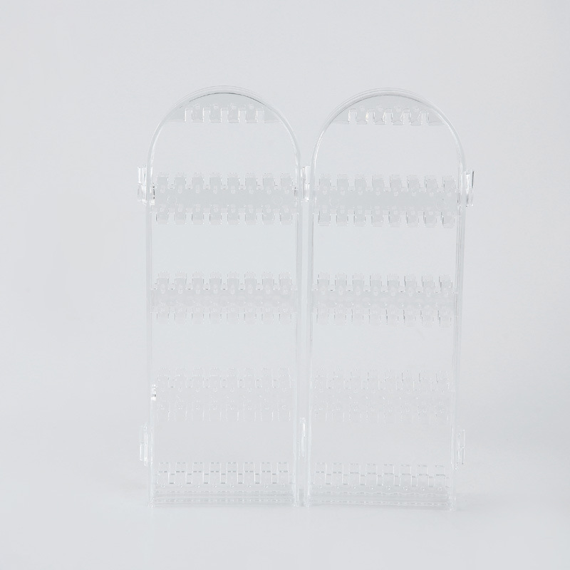 Cross-border women's jewelry, accessories, necklaces, earrings, rings sales display stand, 4-inch folding storage box Application Scenario