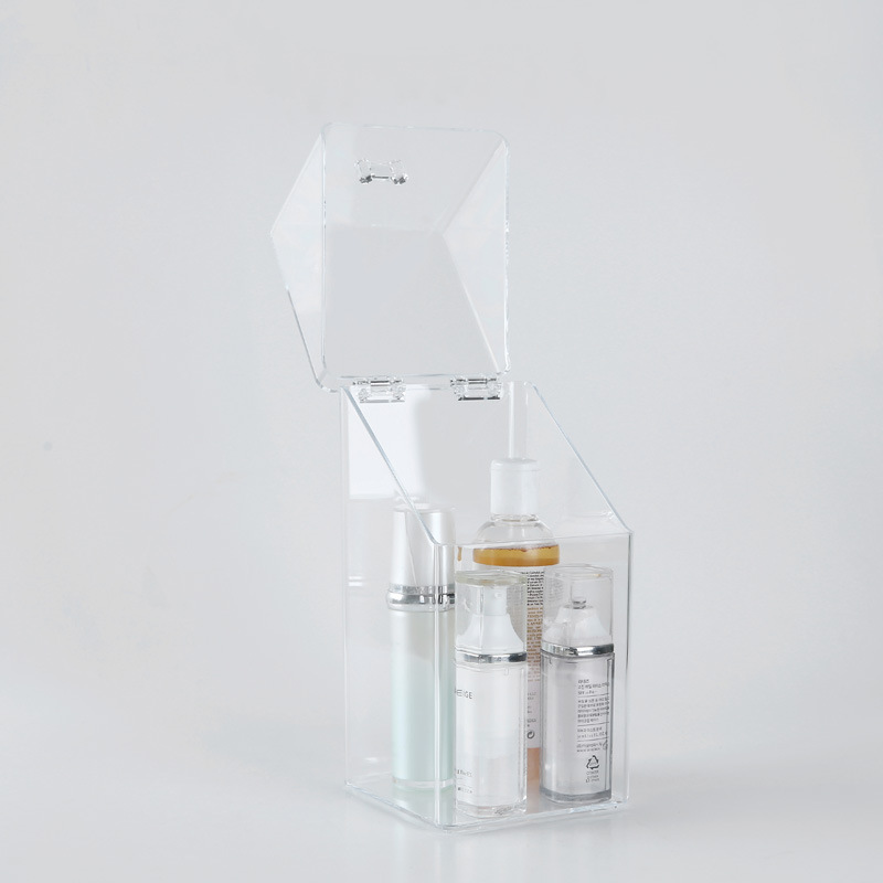 厂家直销 透明化妆品口红架 指甲油唇彩口红收纳盒收纳盒白底实物图