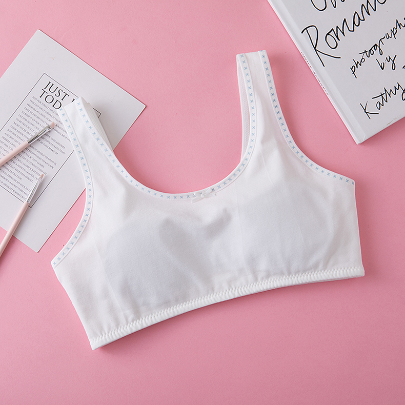 女童内衣棉文胸少女初中发育期背心式胸衣小学生防凸点运动抹胸批发 价格 库存 义乌小商品城