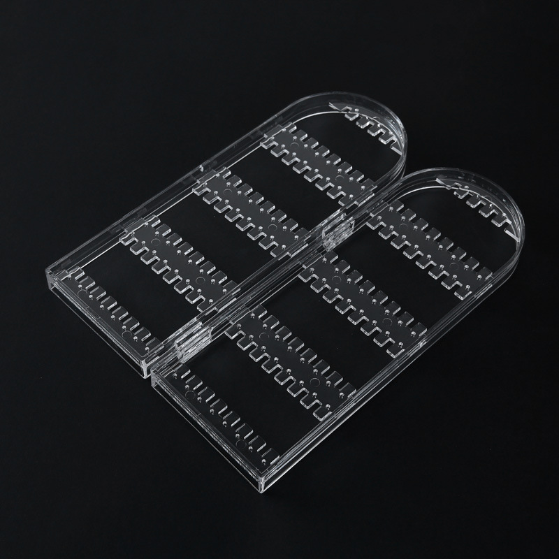 Amazon women's jewelry, accessories, necklaces, earrings, rings sales display stand with compartments, folding storage box.