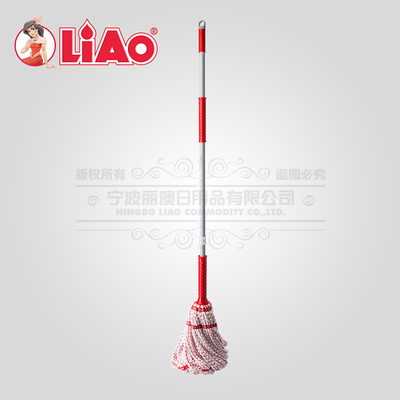 丽澳/LIAO免手洗拖把 伸缩自拧水旋转拖把 家用拧干布条拖把批发