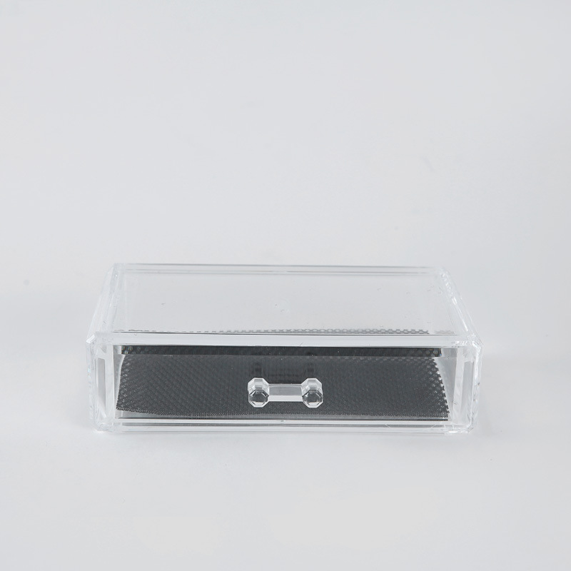 Korean-style stackable plastic storage box, single-layer transparent drawer-type storage cabinet, desktop for clothes and makeup. A storage box Item Picture