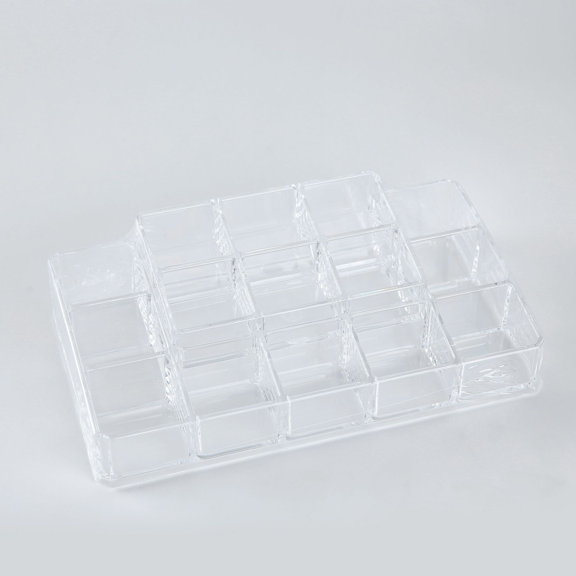 Qiaofeng Transparent multi-compartment Cosmetics Storage box, Lipstick display stand, Lipstick rack, Acrylic makeup box, beauty organization. Item Picture