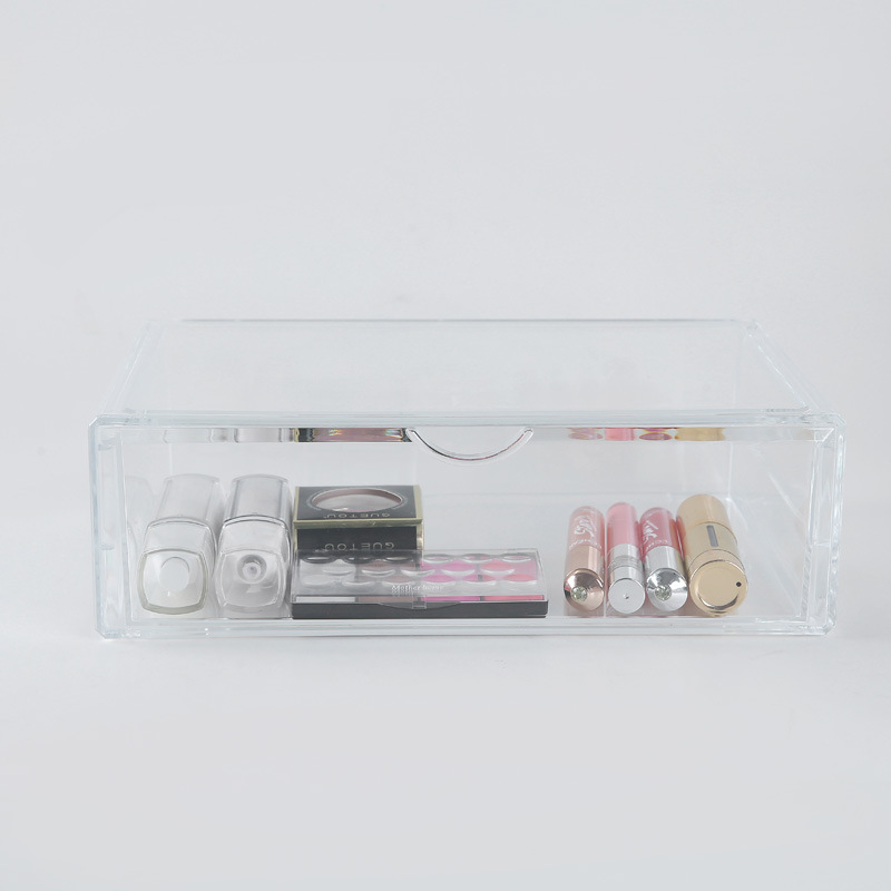 Qiaofeng single-layer drawer-type cosmetics and skin care products storage box for ladies and girls, jewelry, accessories and bracelets storage box details Picture