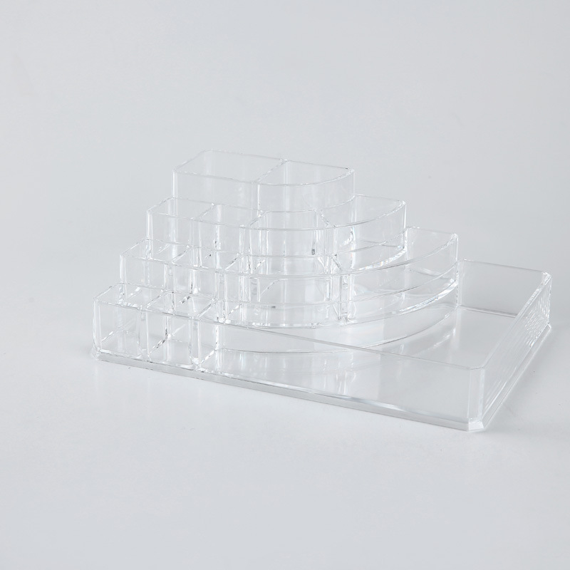 European and American creative stepped lipstick, perfume and lip balm desktop organization and storage box, girls' jewelry and necklace storage box. Item Picture