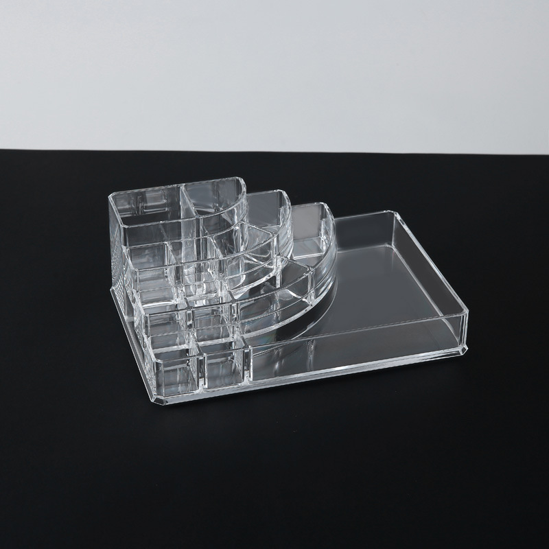 European and American creative stepped lipstick, perfume and lip balm desktop organization and storage box, girls' jewelry and necklace storage box.