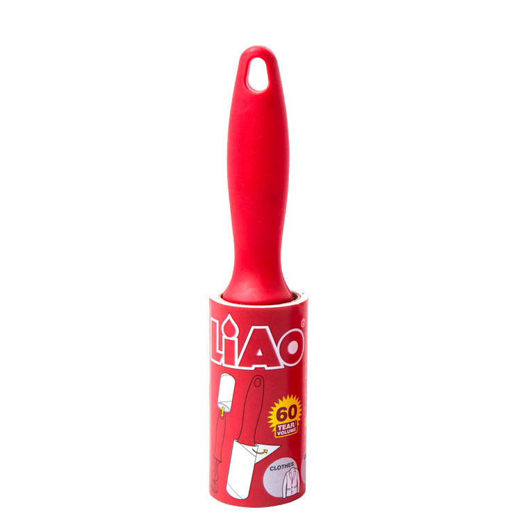 LIAO丽澳 粘毛器 红色 22CM 60撕滚毛器 除毛器替换白底实物图