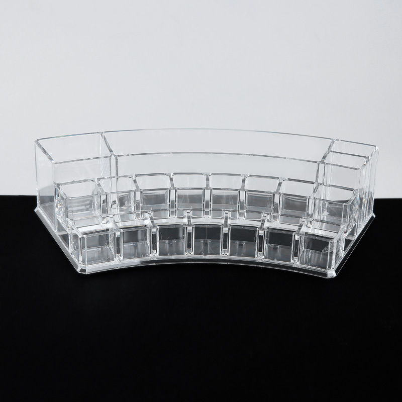 Dresser manufacturers direct lipstick jewelry desktop plastic transparent household cosmetics brush box wholesale thumbnail