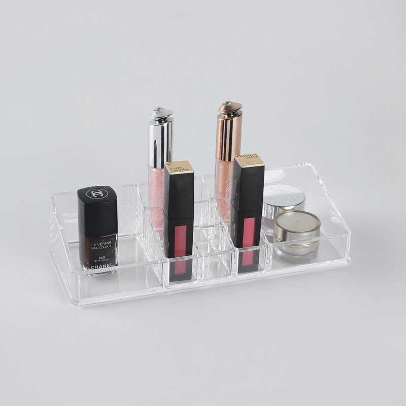Qiaofeng Desktop Organization and Storage Box, multi-functional dust-proof cosmetics storage box, lid-free plastic lipstick storage box Item Picture