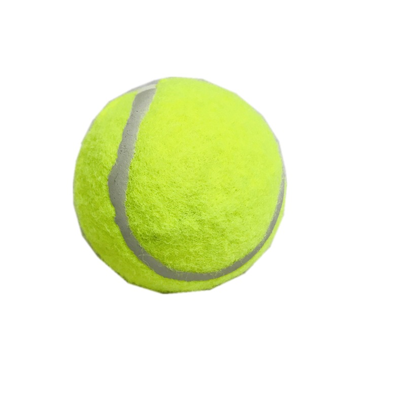厂家直销 实心网球 1.3-1.4米高弹性耐打 特级无标 LOGO定制白底实物图