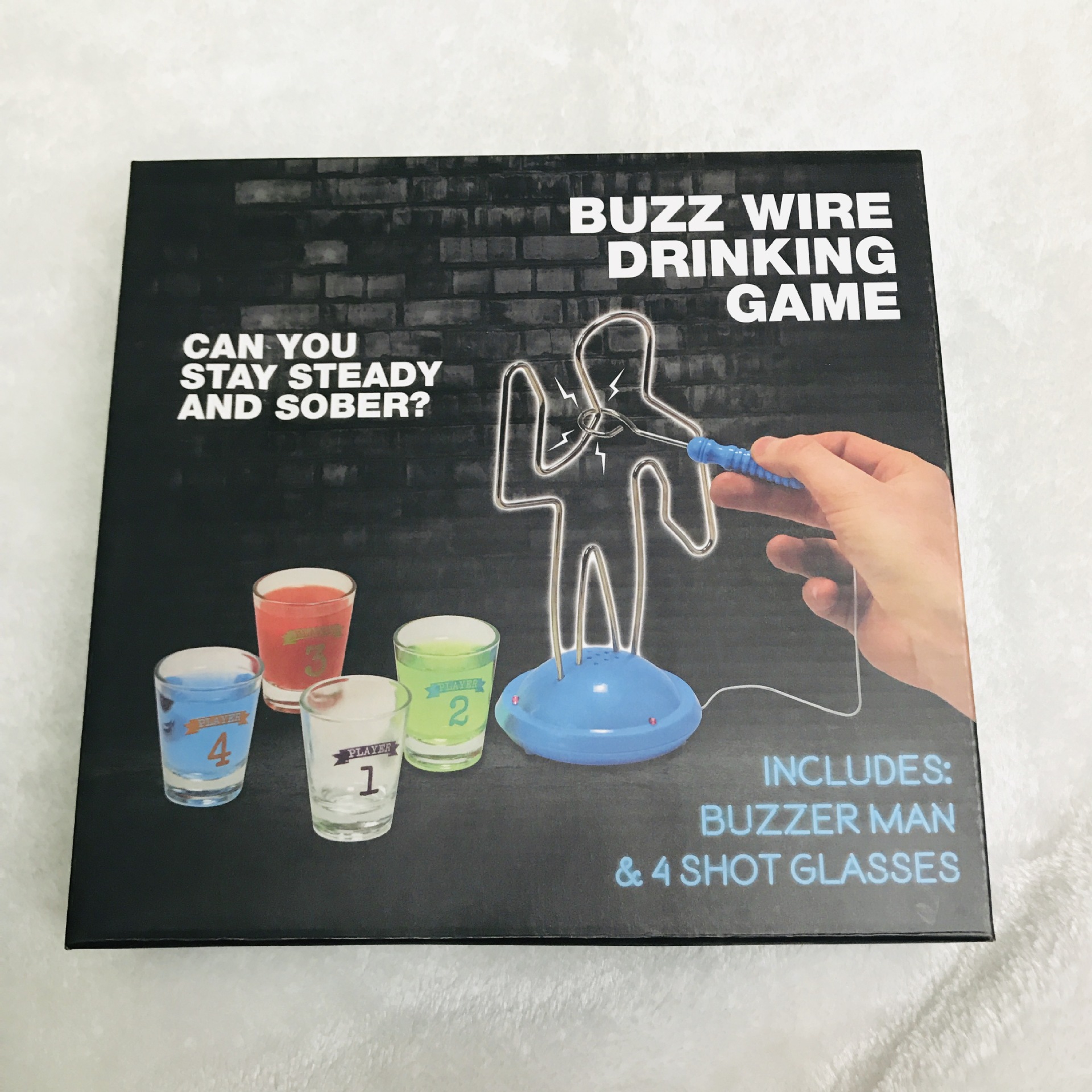 BUZZ WIRE DRINKING GAME电碰酒杯游戏喝酒道具 酒吧聚会派对娱乐