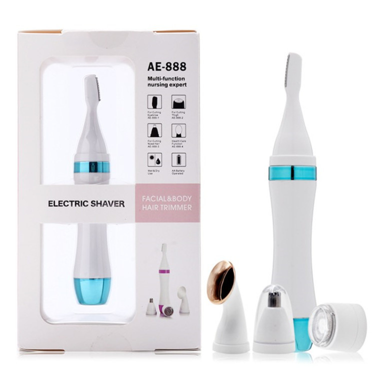 Air Electric Eyebrow and Nose Hair trimmer, Hair Remover, Women's Hair Cutter, Multi-functional four-in-one hair removal and trimming knife Item Picture