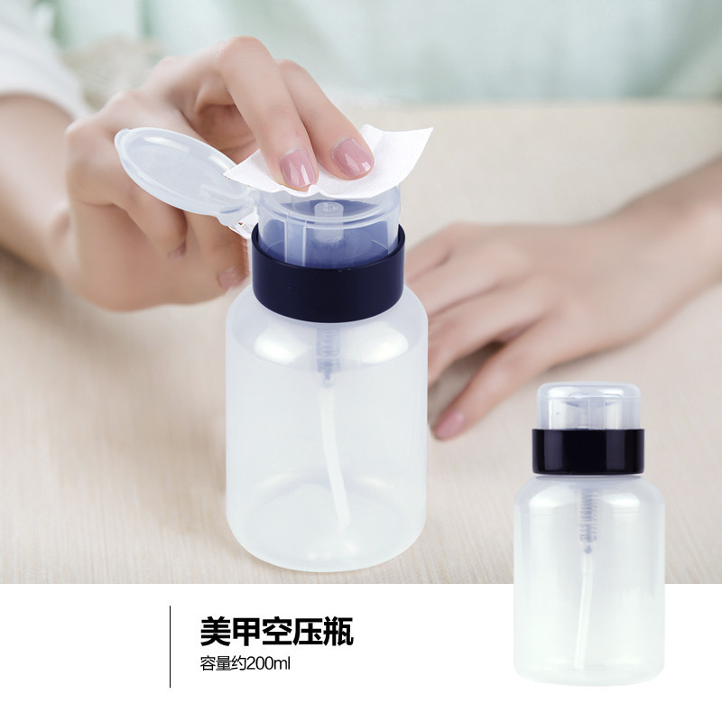 Nail polish products pressing empty bottle/nail polish remover/nail polish remover special locking pressure bottle 200ML