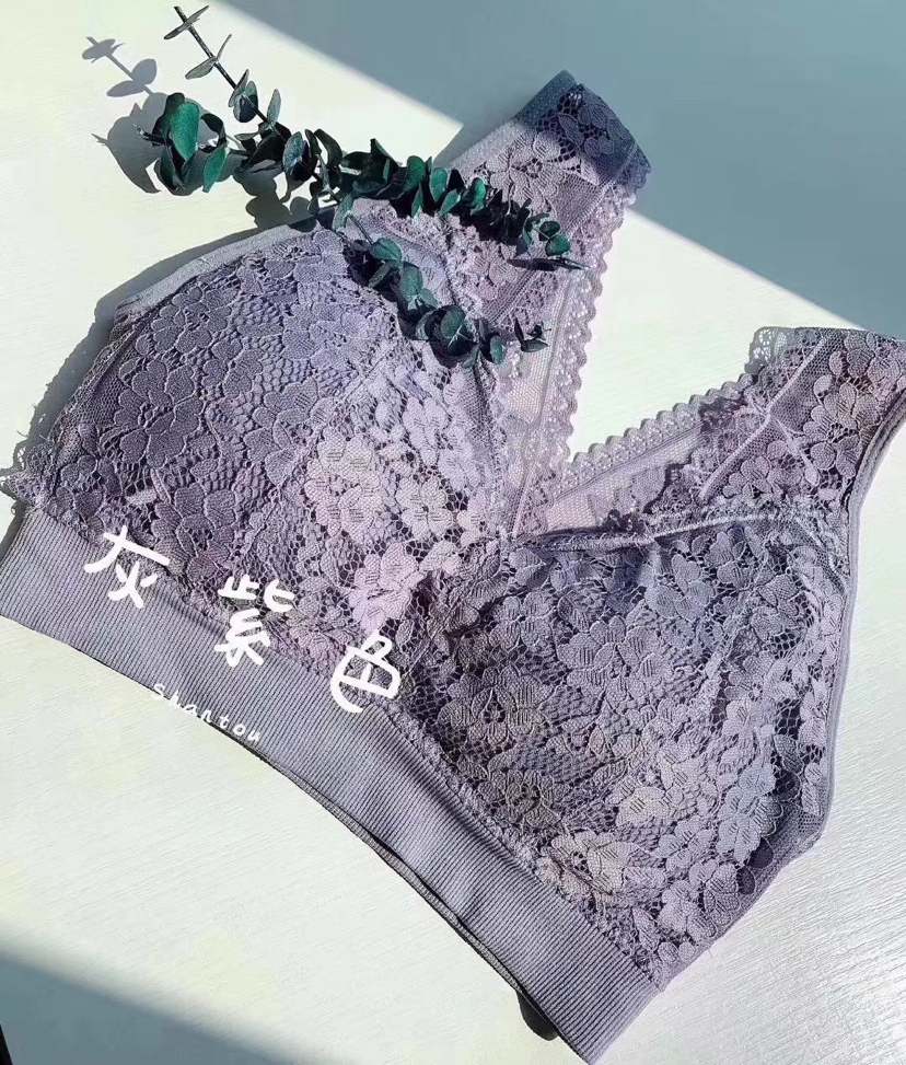 New lace beauty back breast wiper bra breathable and rieless sleep easy back Specification drawing