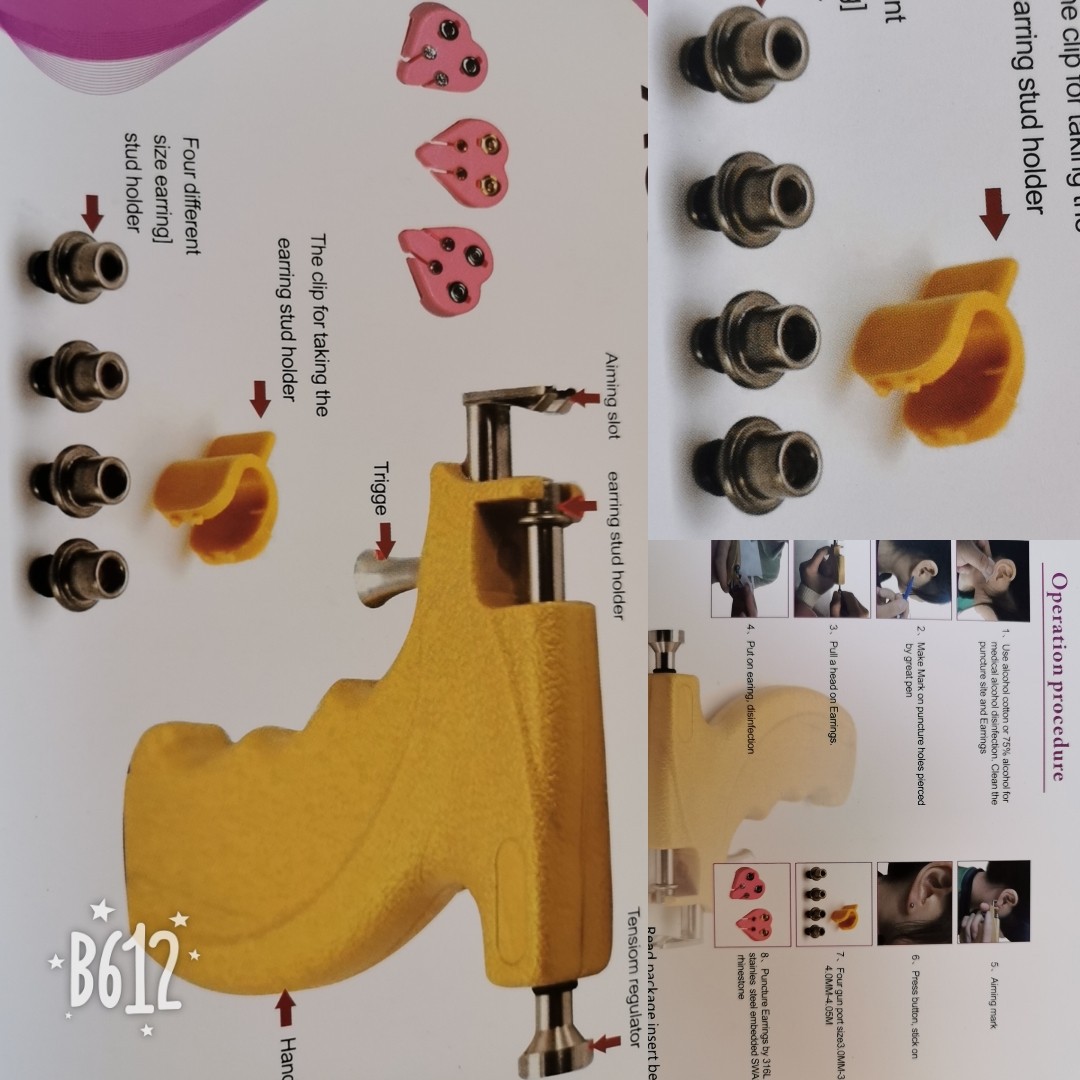 耳钉枪无痛打耳器耳洞枪穿耳器耳朵穿刺批发实体店货源代理打耳洞细节图