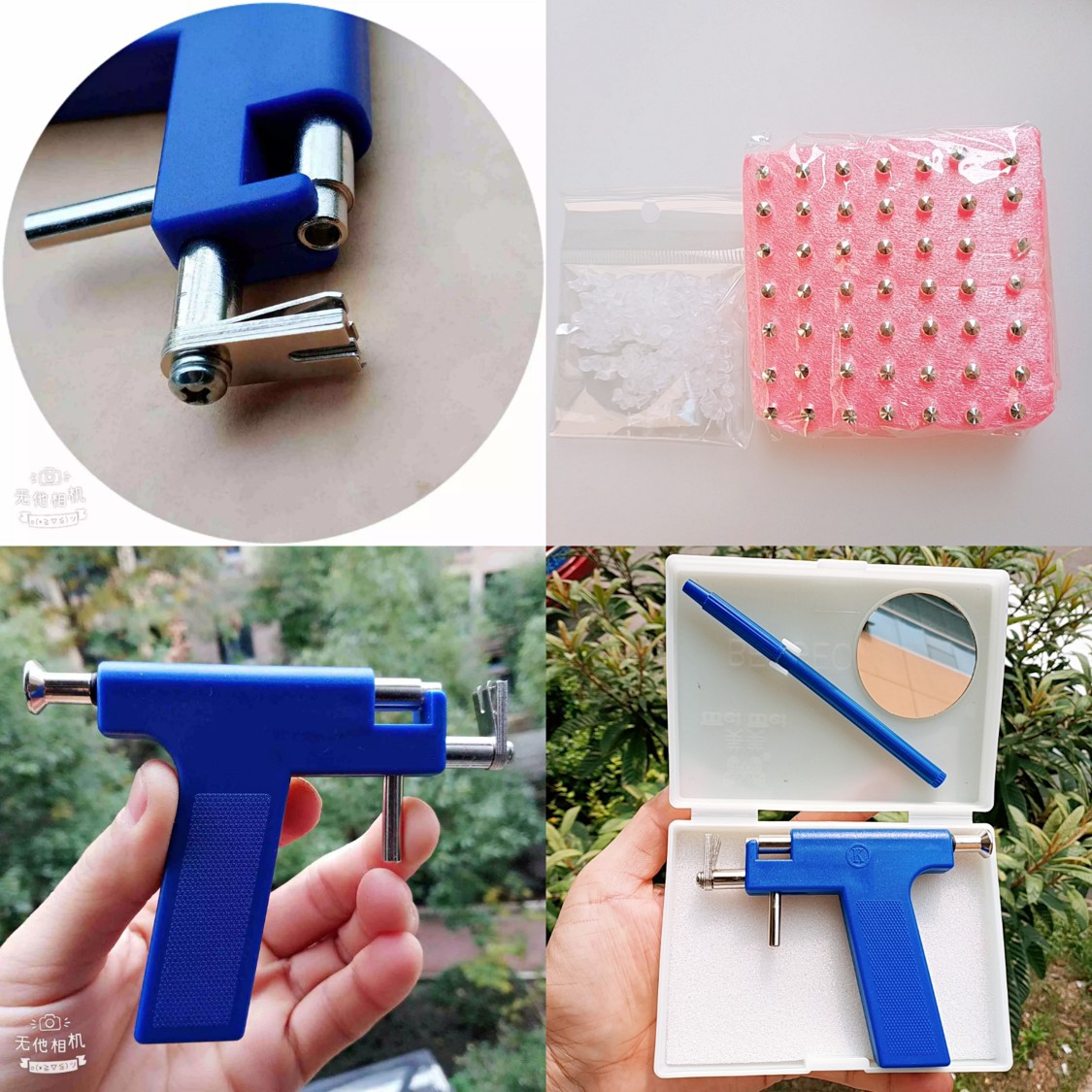 直销打耳洞工具套装打耳枪 无痛穿耳器耳洞枪 不锈钢耳钉枪加子弹产品图