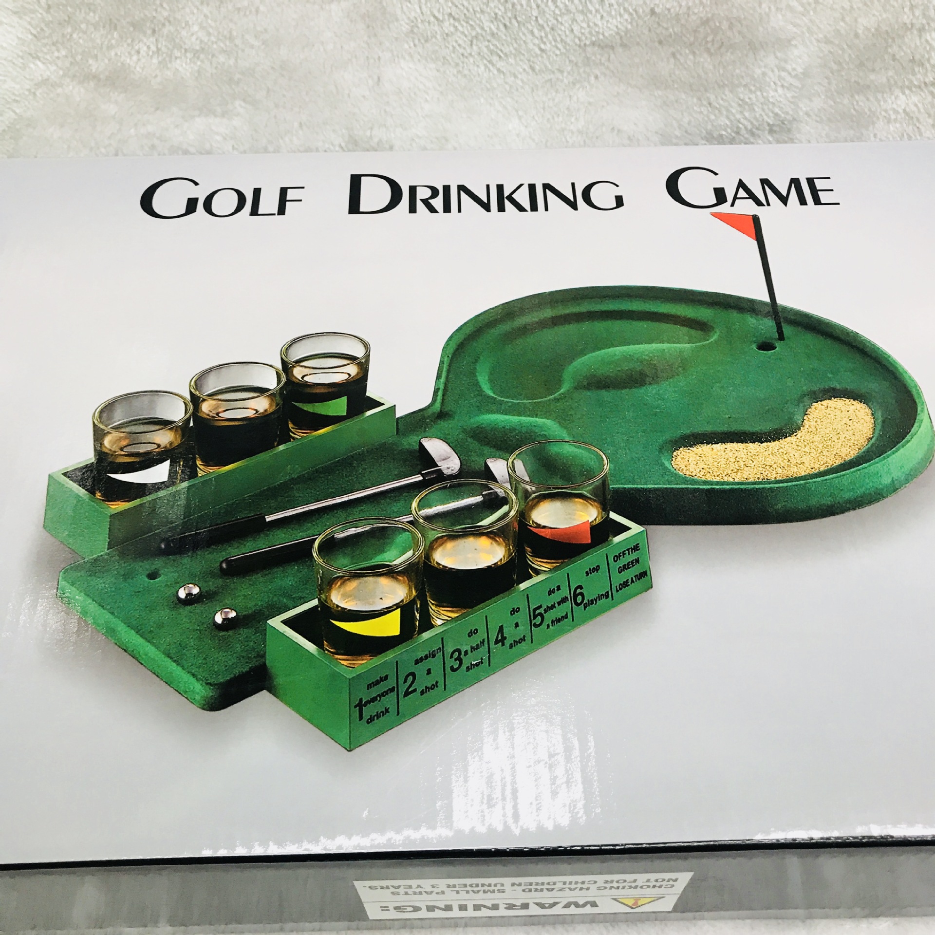 GOLF Drinking Game迷你桌上高尔夫酒杯游戏 酒吧聚会派对家庭