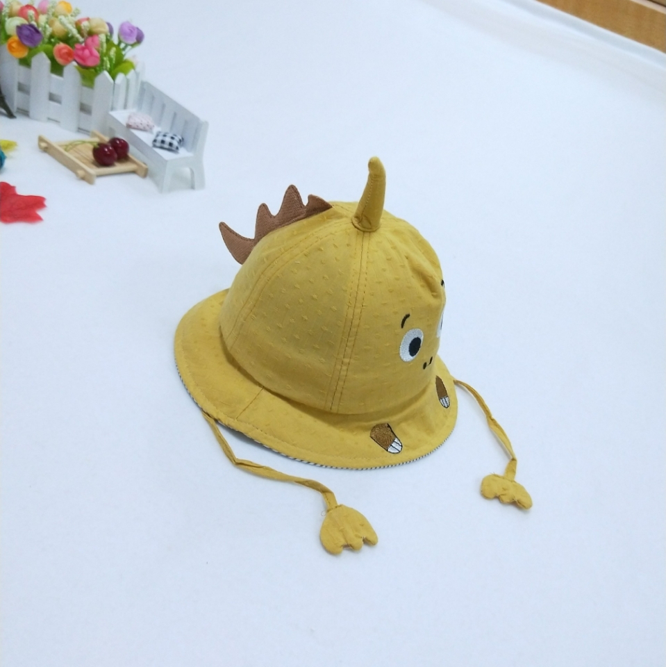 Children's trendy dinosaur-shaped sunshade cap details Picture