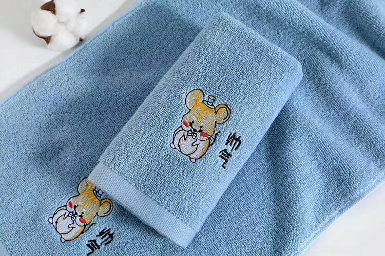 Yiwu Good products: Yizhixiu Towels 1034 Pure cotton Towel Gift Box, embroidered small face towels, Fashionable face towels Specification image