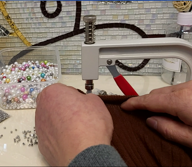 Portable hand press, U-shaped pearl hand press, nail pearl machine, 5/6/8/10/12mm molds Item Picture