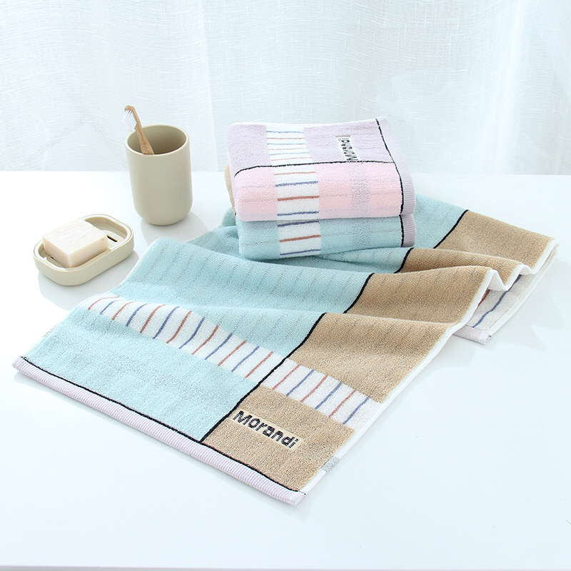 Yiwu quality towel brand: Absorbent towels, towel gift sets, 1101 jacquard fashionable towels details Picture