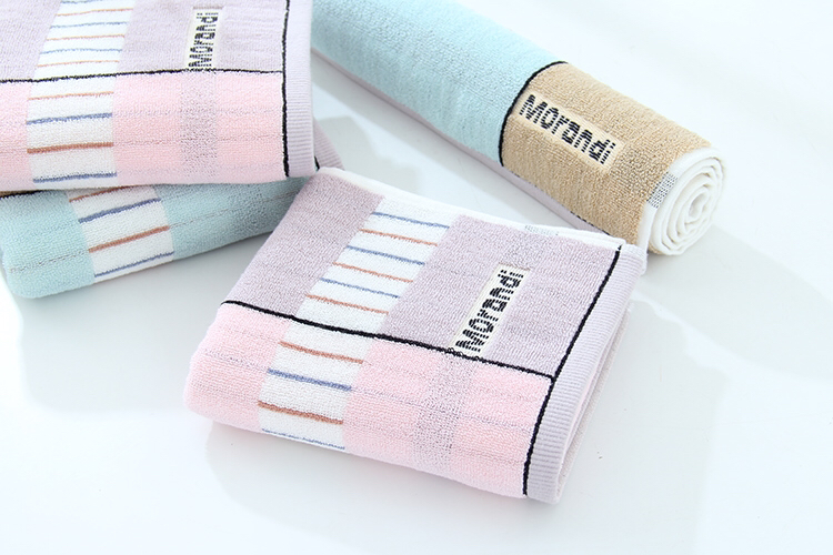 Yiwu quality towel brand: Absorbent towels, towel gift sets, 1101 jacquard fashionable towels Item Picture
