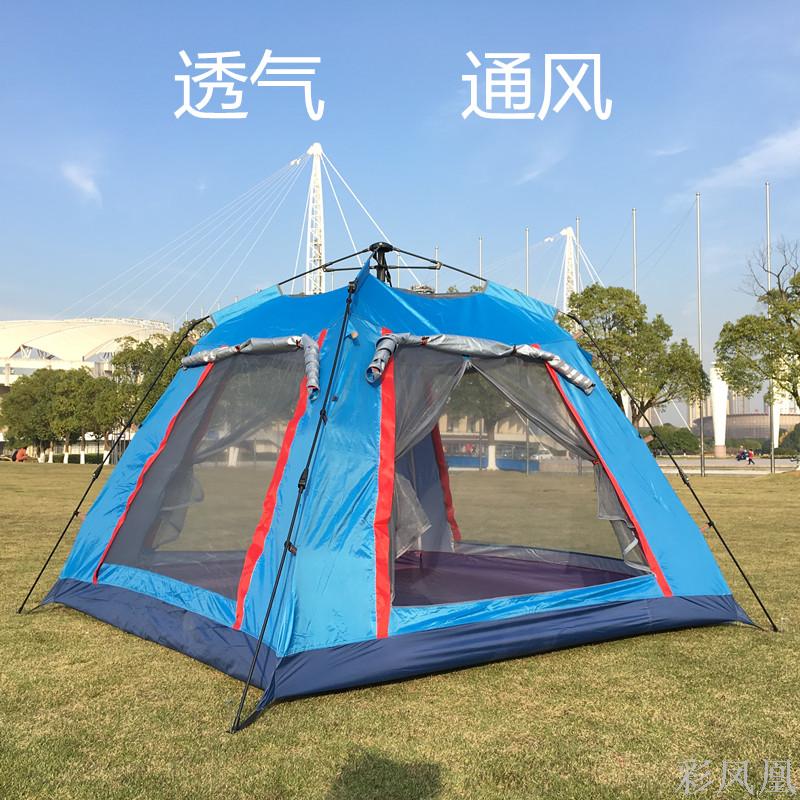 Multi-person tents, outdoor 3-4 person fully automatic tents, camping outdoor supplies, thickened rainproof camping 5-8 person tents Application Scenario