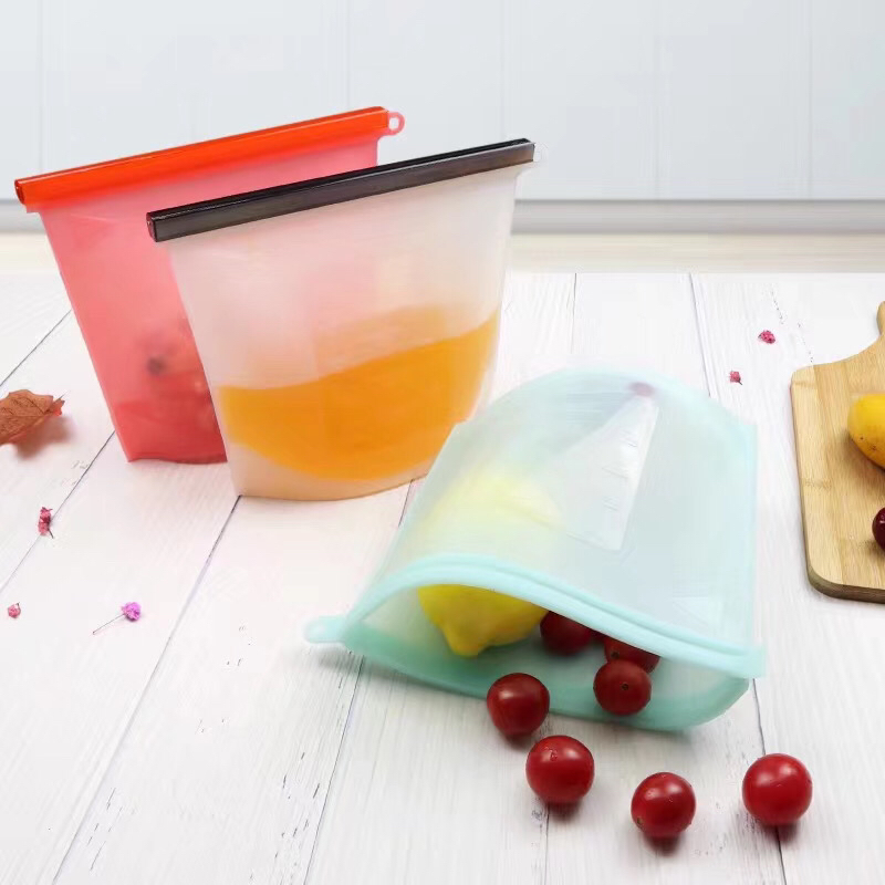 厨房用品 硅胶保鲜袋 冰箱保鲜袋 水果保鲜袋
