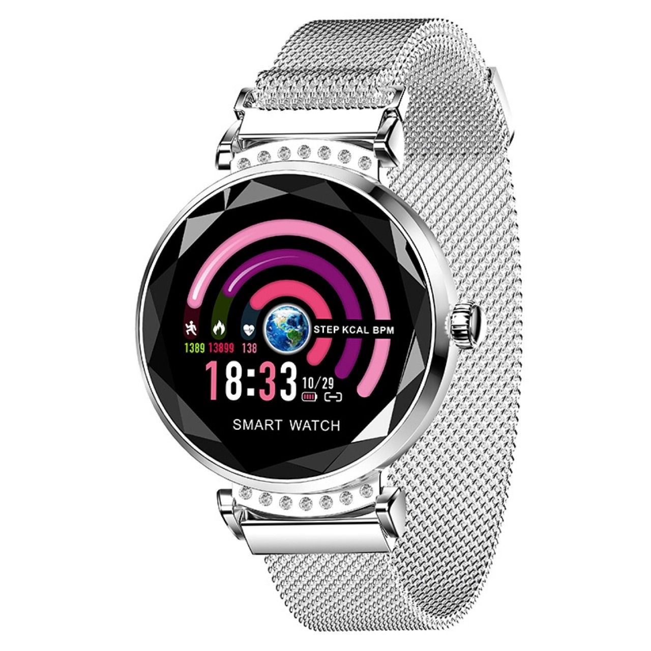 Yiwu Quality ZM103 Smart Bracelet with continuous heart rate detection, waterproof female physiological reminder magnetic strap Specification image