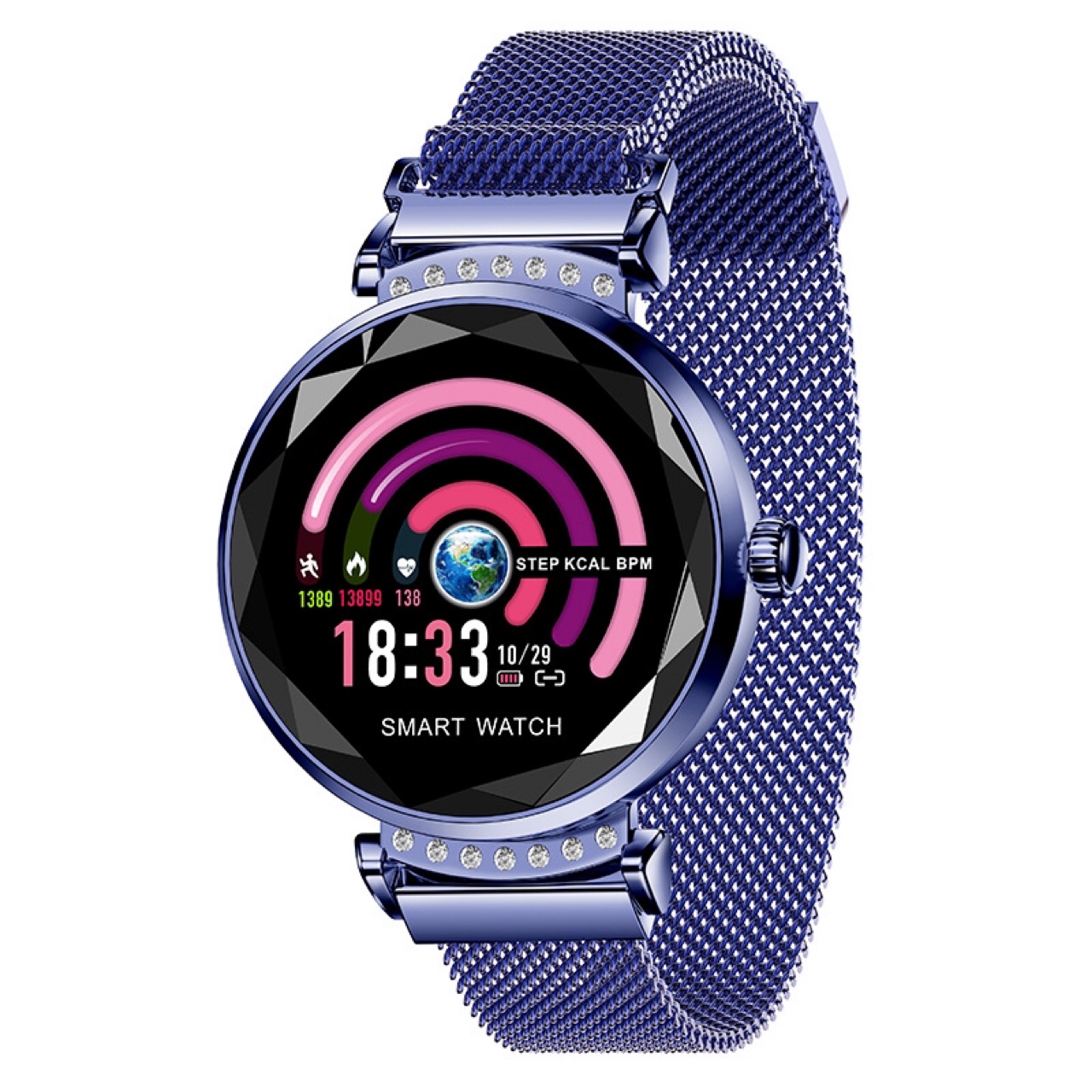 Yiwu Quality ZM103 Smart Bracelet with continuous heart rate detection, waterproof female physiological reminder magnetic strap details Picture