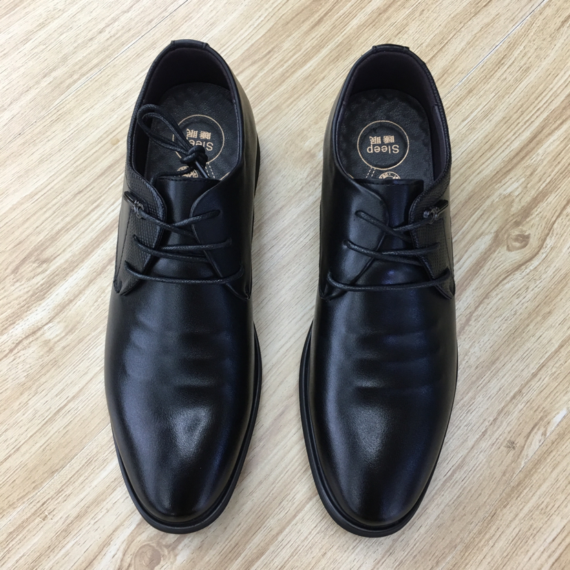 Men's New Four Seasons Lace-Up Leather Shoes Office Workers Must Pointy Work Shoes Professional Shoes Application Scenario