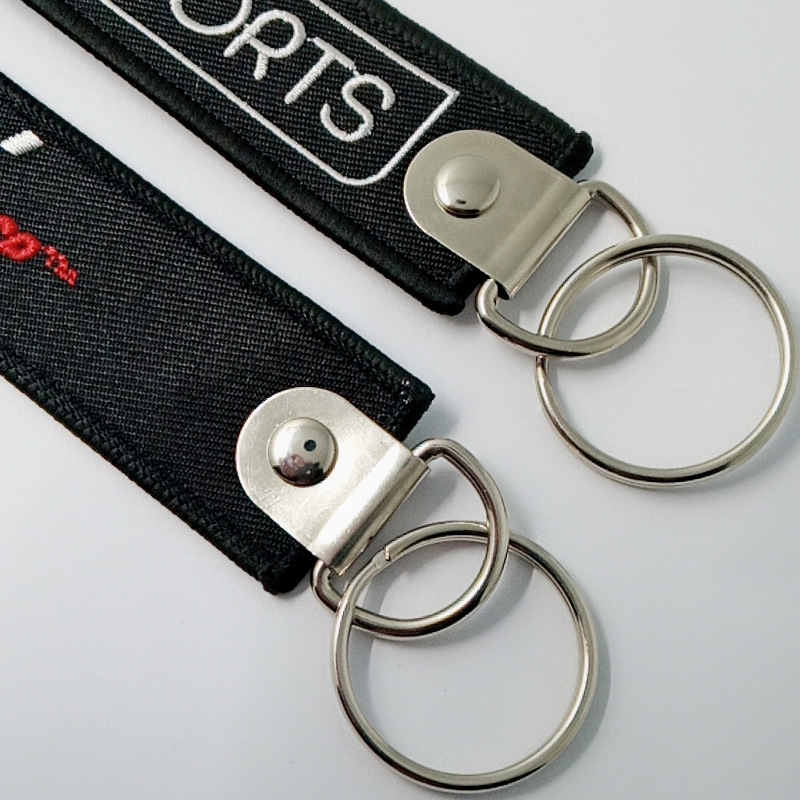 Embroidered keychains, aviation luggage hangers, motorcycle hangers, embroidered luggage tags Application Scenario