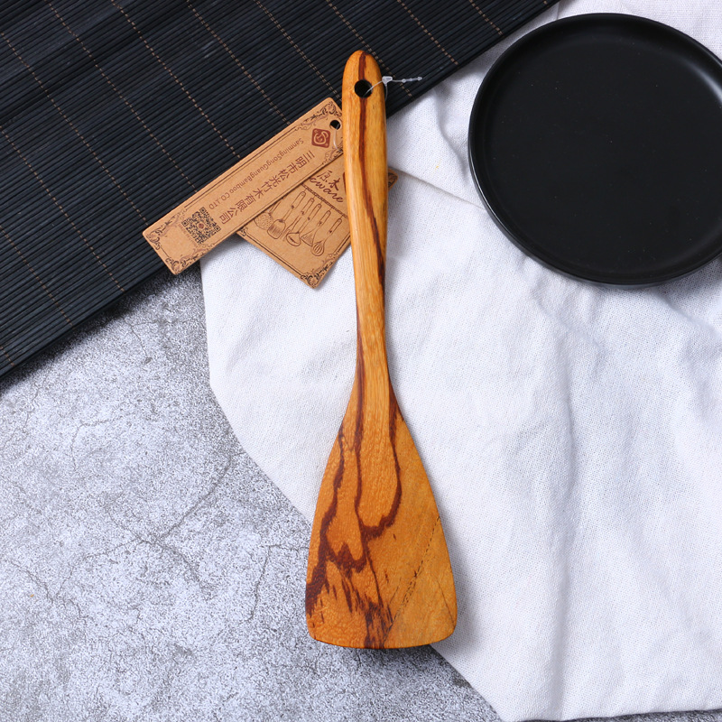 Songguang Solid Wood Spatula Cooking Wood Spatula Wooden Spatula Non-Stick Special Wooden Shovels Manufacturers Wholesale Item Picture