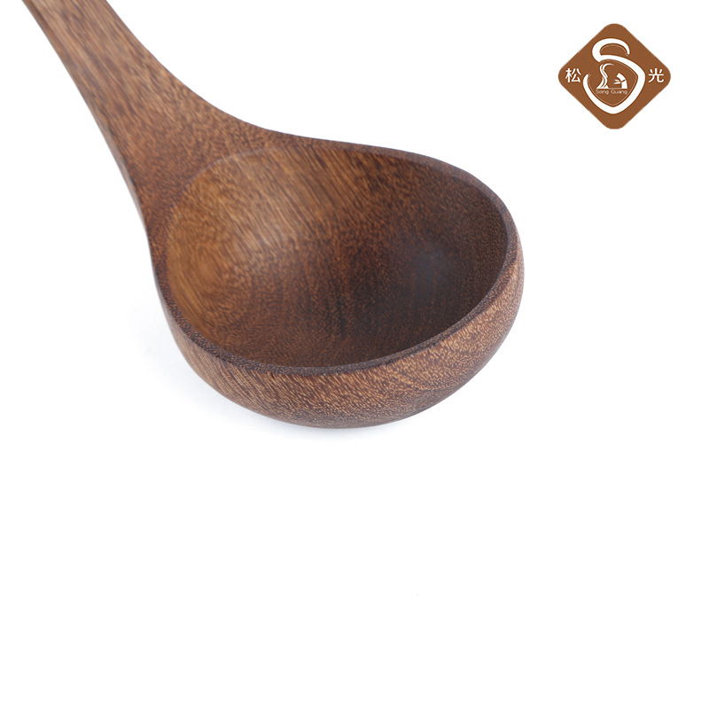 Pine Light Chicken Wings Wood Oil Spoon Log Unlacquered Soup Spoon Natural Bent Spoon Cooking Spoon Porridge Spoon Kitchen Utensils Wholesale details Picture