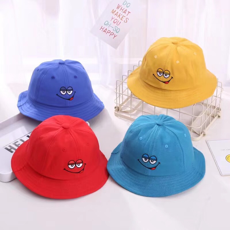 Children's Fisherman Hat Tide Girls Basin Hat Summer Cool Hat Thin Spring And Autumn Canvas Sun Hat