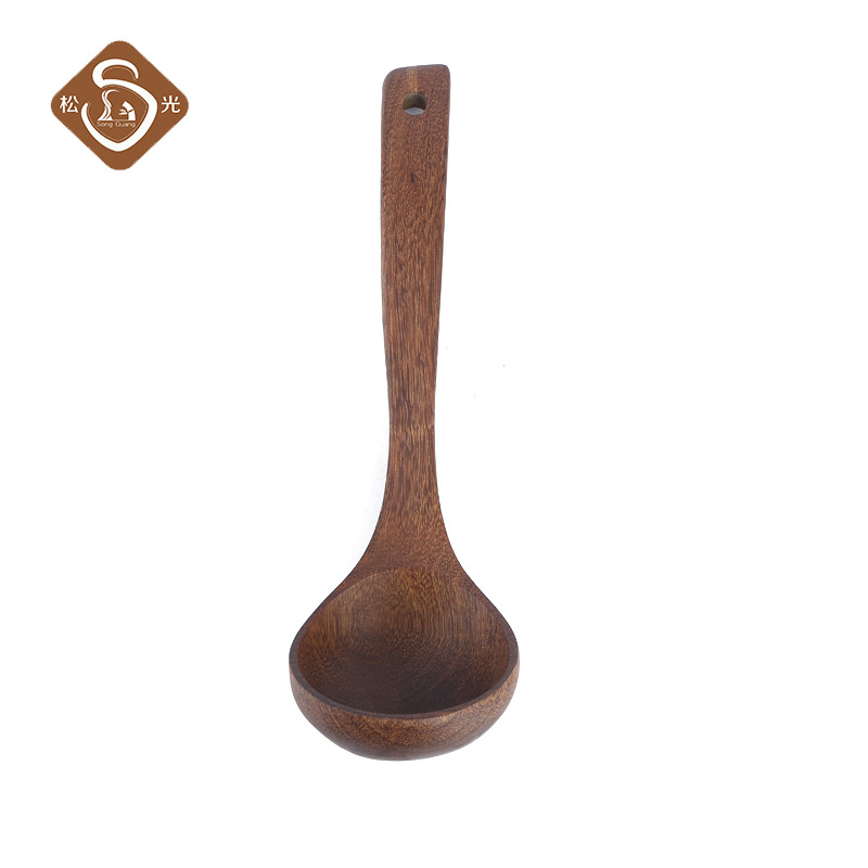 Pine Light Chicken Wings Wood Oil Spoon Log Unlacquered Soup Spoon Natural Bent Spoon Cooking Spoon Porridge Spoon Kitchen Utensils Wholesale Application Scenario