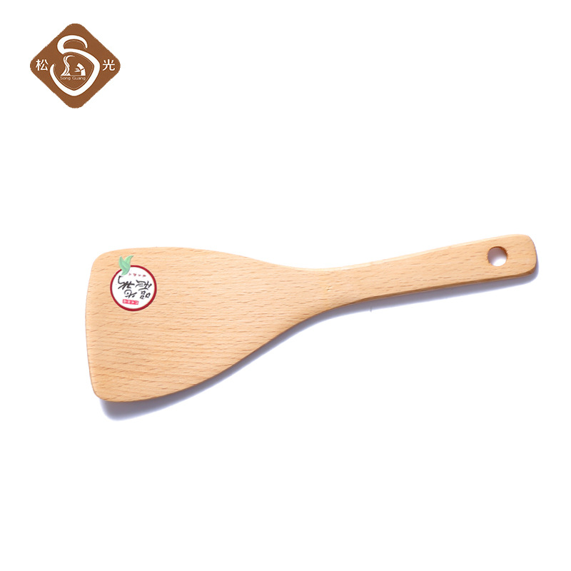 Pine Spatula Beech Spatula Skew Spatula Cooking Wood Spatula Tableware For Non-Stick Pans Non-Lacquered Wood Spatula Specification drawing