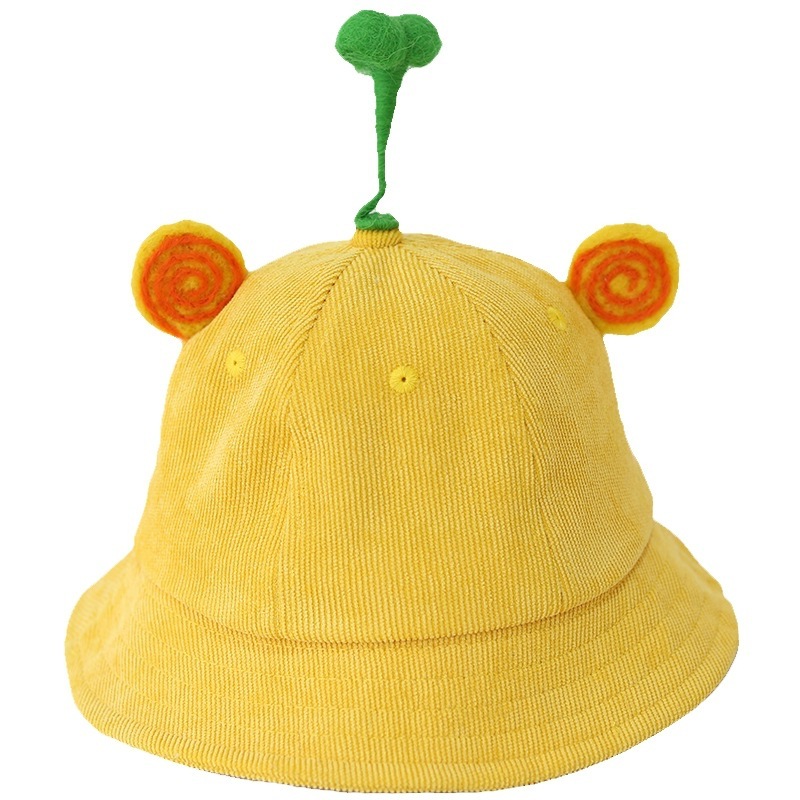 Baby 3-8 Years Old Fisherman Hat Sun Summer Thin Hipster Kids Sun Protection Little Yellow Hat For Boys And Girls Family