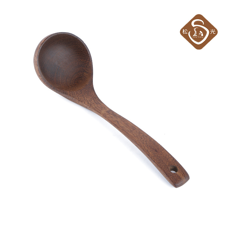 Pine Light Chicken Wings Wood Oil Spoon Log Unlacquered Soup Spoon Natural Bent Spoon Cooking Spoon Porridge Spoon Kitchen Utensils Wholesale Item Picture