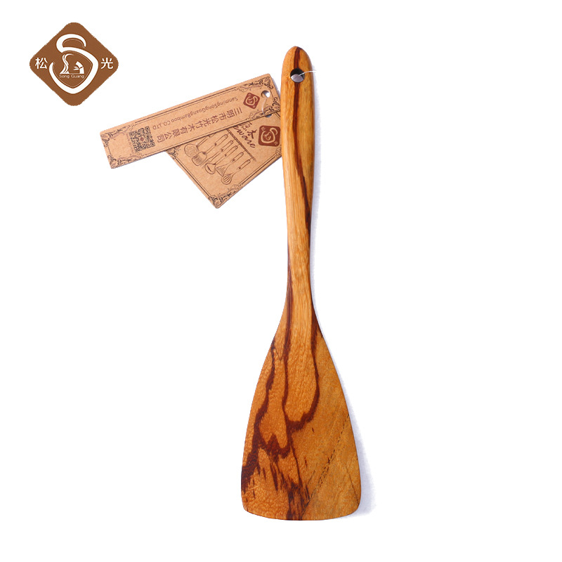 Songguang Solid Wood Spatula Cooking Wood Spatula Wooden Spatula Non-Stick Special Wooden Shovels Manufacturers Wholesale