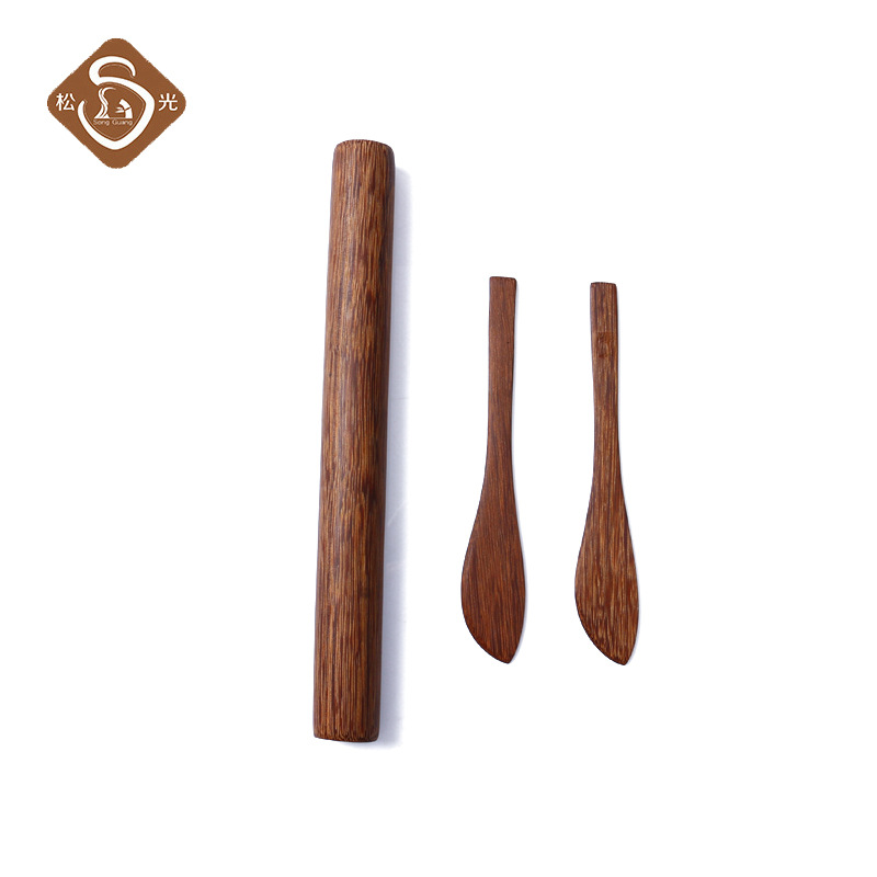Songguang Pure Wooden Small Rolling Pin Hand Noodle Dumpling Stick Set Household Dumpling Skin Dumpling Skin details Picture