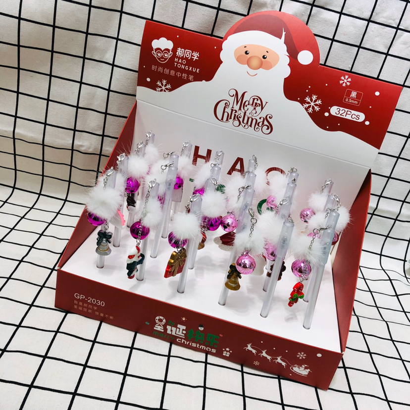 郝同学创意精品圣诞挂件中性笔 吊坠笔 创意中性笔产品图