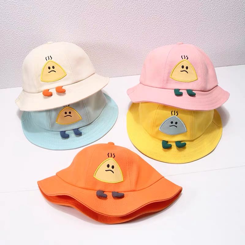 New Hat For Girls Baby Sun Shade Hat Summer Sun Block Hat Cute Embroidered Fisherman Children's Hat Children's Hat