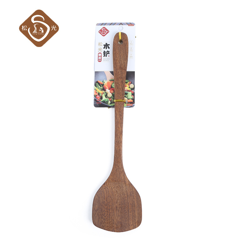 Chicken Wings Wooden Shovel No Paint Cooking Dish Shovel Non-Stick Pan Does Not Hurt The Pot Wooden Shovel Manufacturers Wholesale Specification drawing